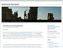 Tablet Screenshot of historicalhorizons.org